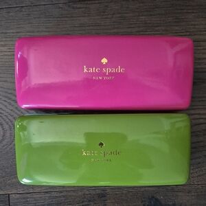 Pair Of Kate Spade Glasses Case With One Lens Cloth. Nice Condition
